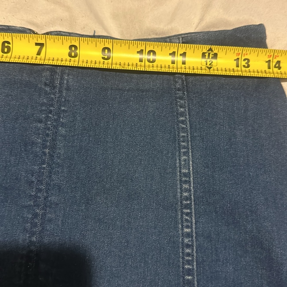 NWT FREE PEOPLE NAUTILUS BLUE DENIM FEMME SKIRT 8 - Picture 10 of 12